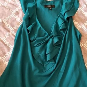 Teal sleeveless top
